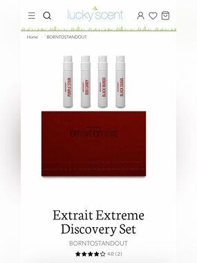Extrait Extreme Discovery Set – Red Sample Kit